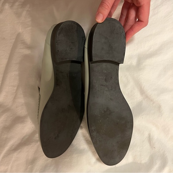Everlane Seafoam Green Leather Loafers Size 9.5 - Picture 4 of 4